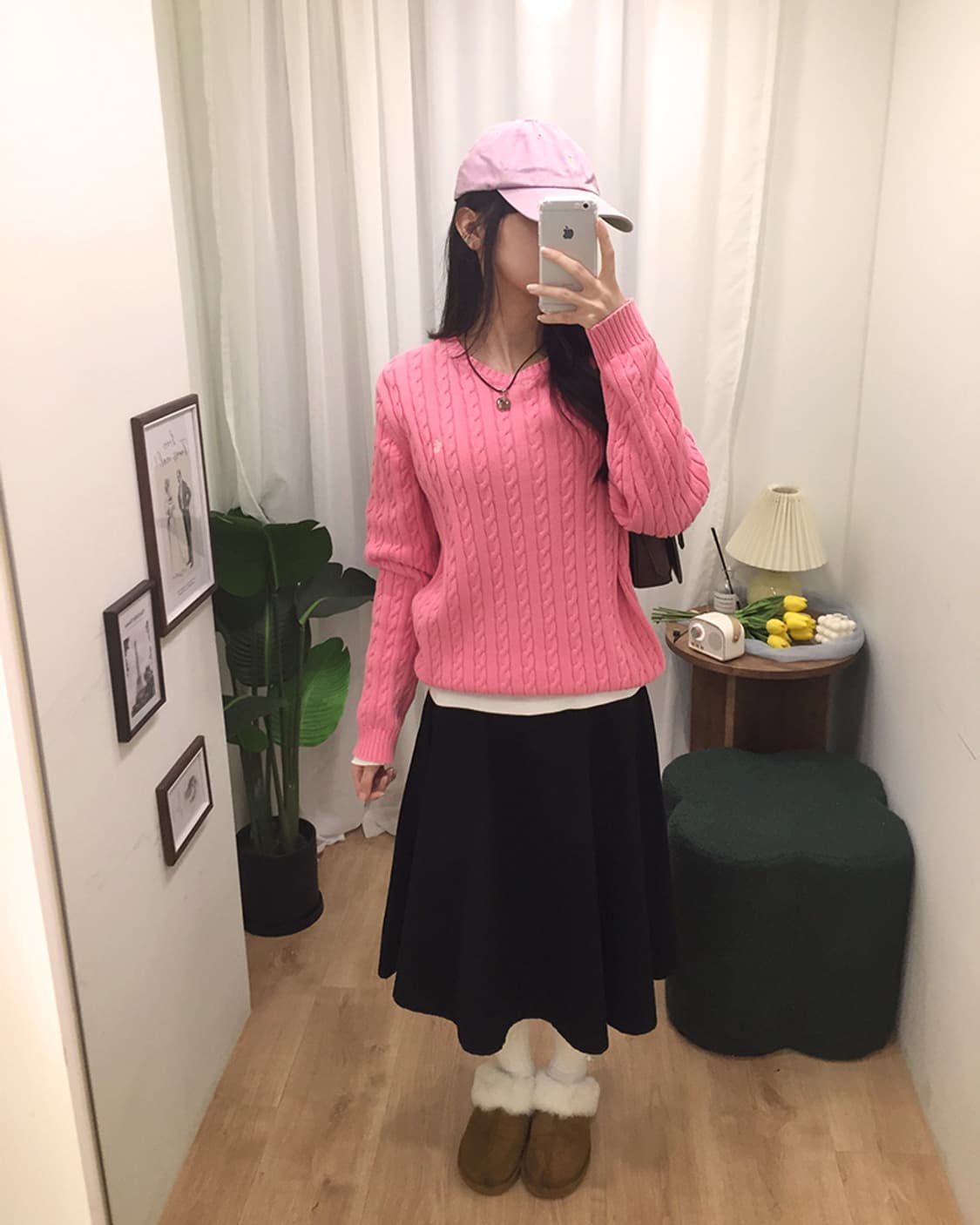 여성 폴로 꽈배기니트 100 상품이미지2