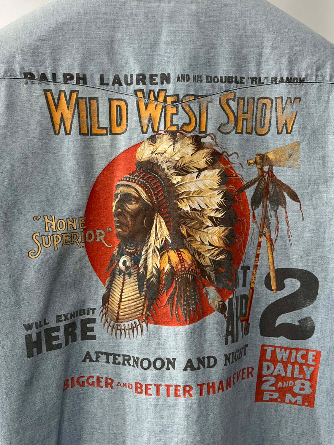 폴로 랄프로렌 인디언헤드 데님 콘초 사우스웨스턴 셔츠 상품이미지9