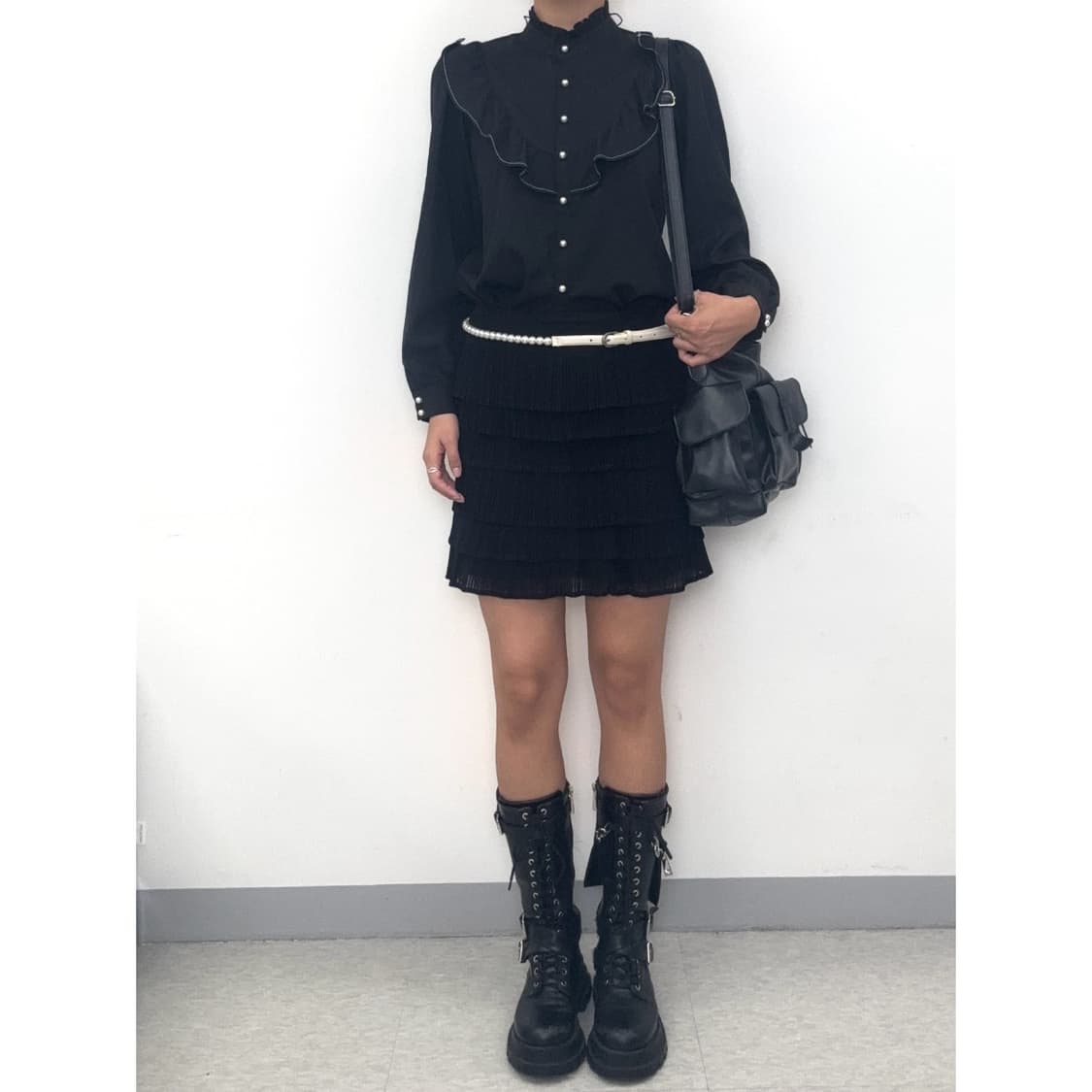 빈티지 고딕 블라우스 셔츠 상품이미지2