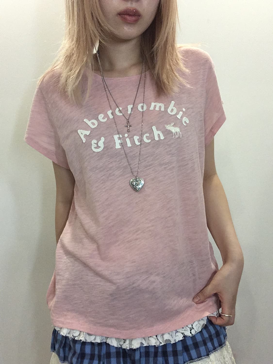 Abercrombie highteen pink t shirt 상품이미지4