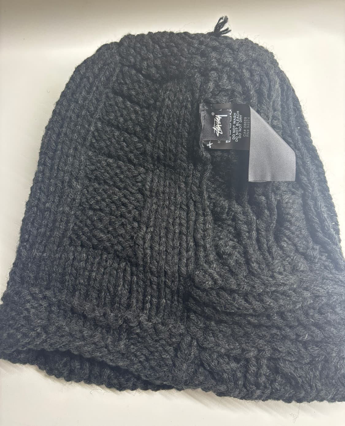 스투시 니트 패치워크 비니 블랙 상품이미지3