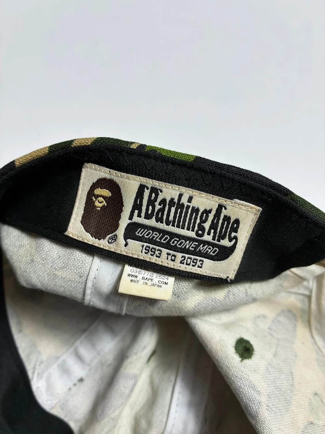 베이프 BAPE ABC 카모 에이프 헤드 볼캡 PR2295 상품이미지8
