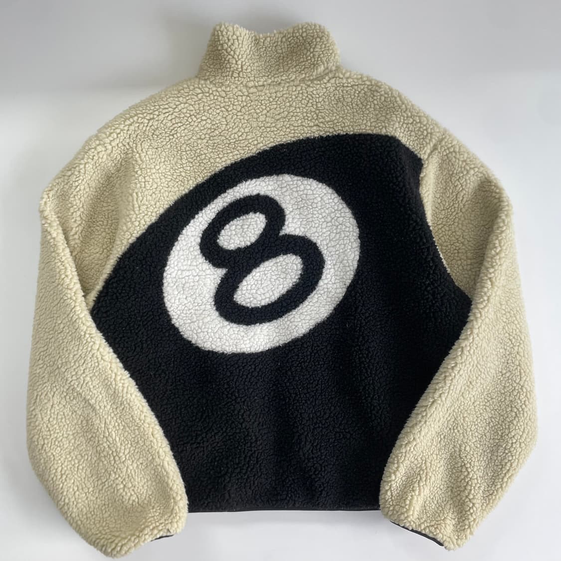 -Stussy 스투시 8볼 크림 쉐르파 자켓 상품이미지3