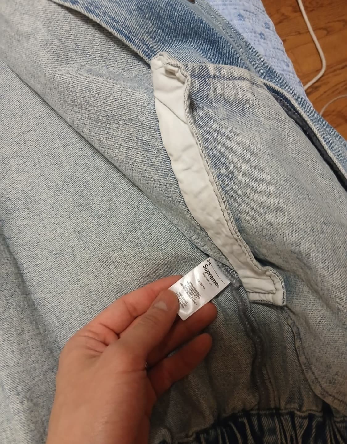 Supreme 슈프림 아크 데님 코치 자켓 워시드 인디고 - 25SS 상품이미지3