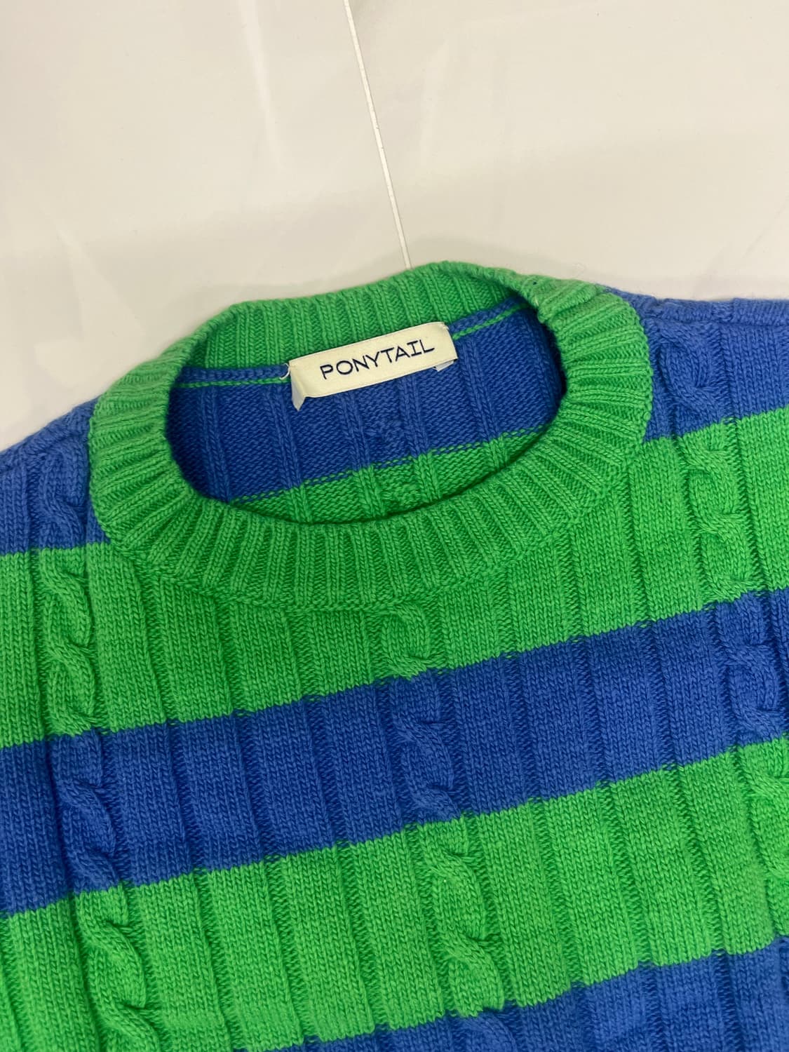 포니테일 스트라이프 니트 상품이미지3