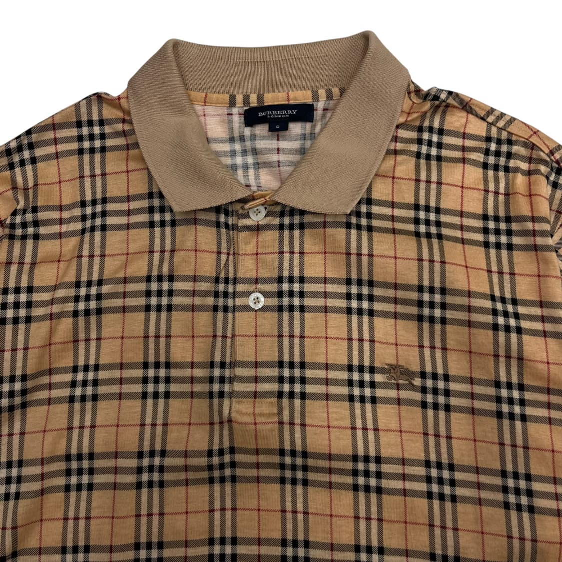 버버리 노바체크 카라 반팔 S 상품이미지4