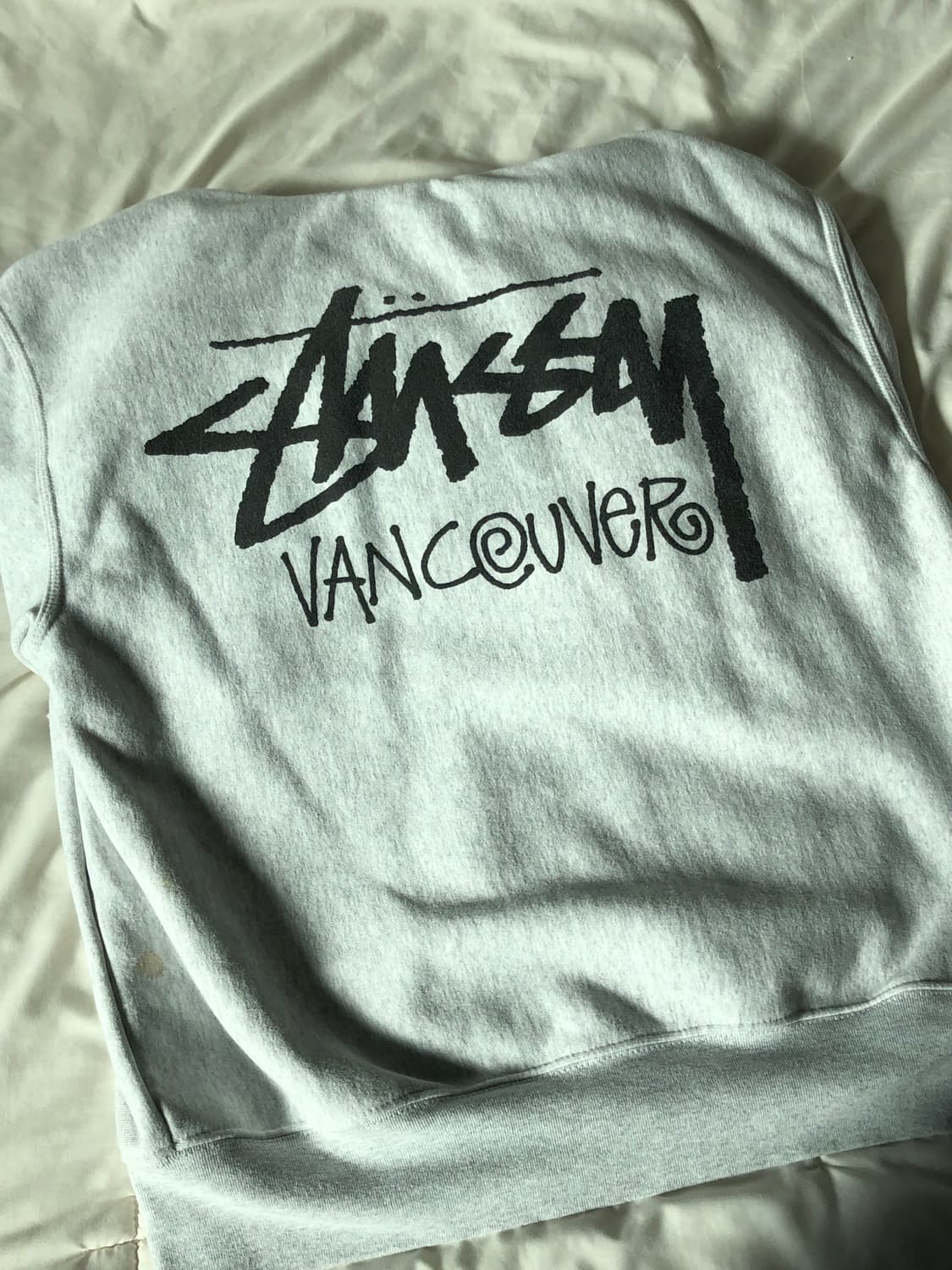 스투시 스탁 벤쿠버 집 후드 애쉬 헤더 M 상품이미지5