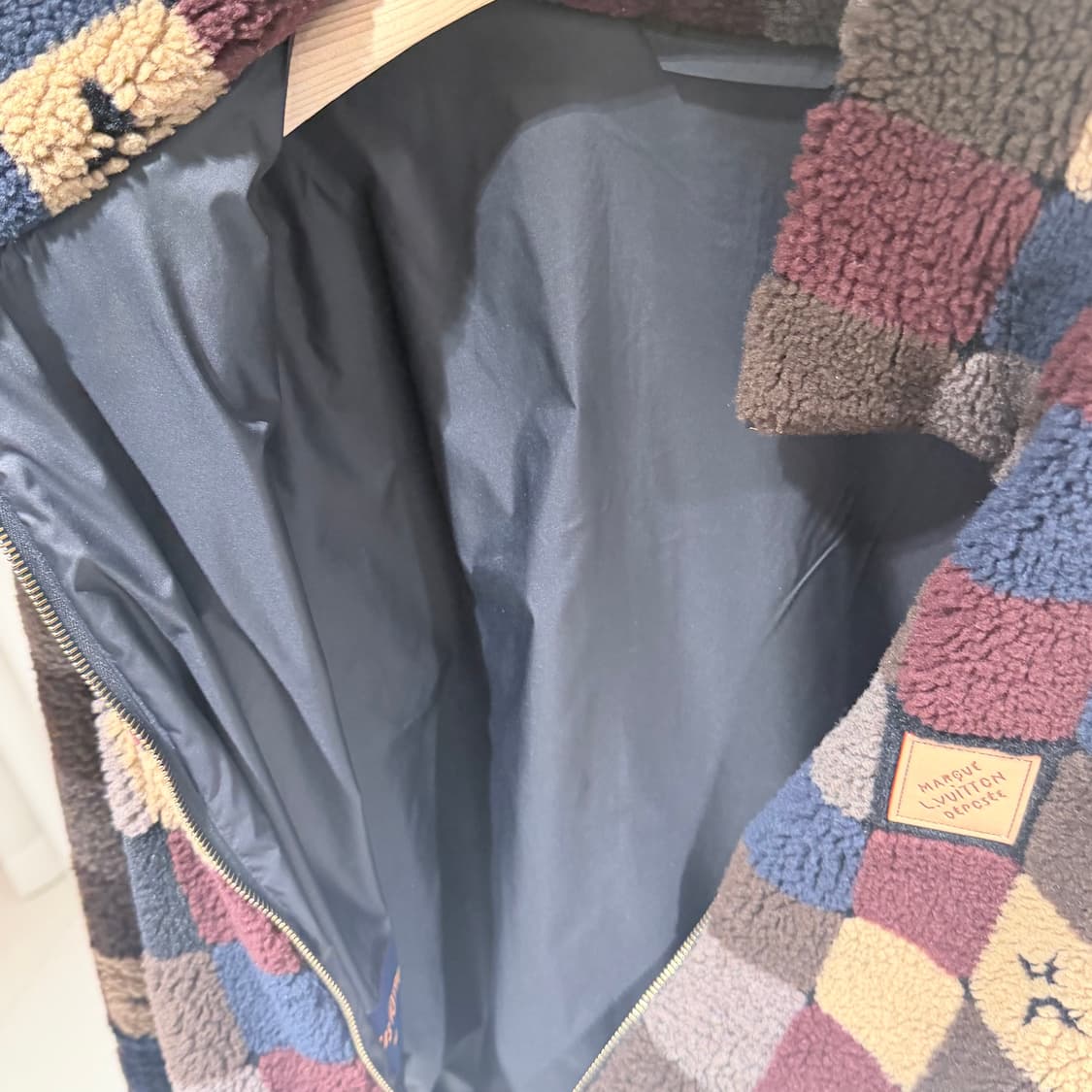 (A+/XL) / 루이비통 다미에 플리스 블루종  봄버 자켓 상품이미지5