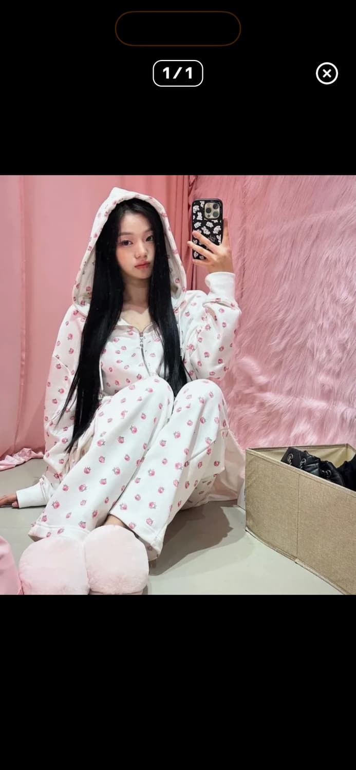 유희 플라워 후드집업 상품이미지1