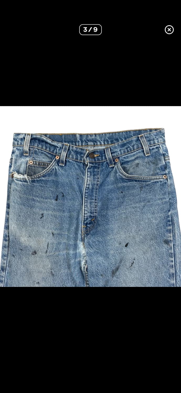 90s Levi’s usa 517 오렌지탭 플레어 데님 연청 상품이미지3