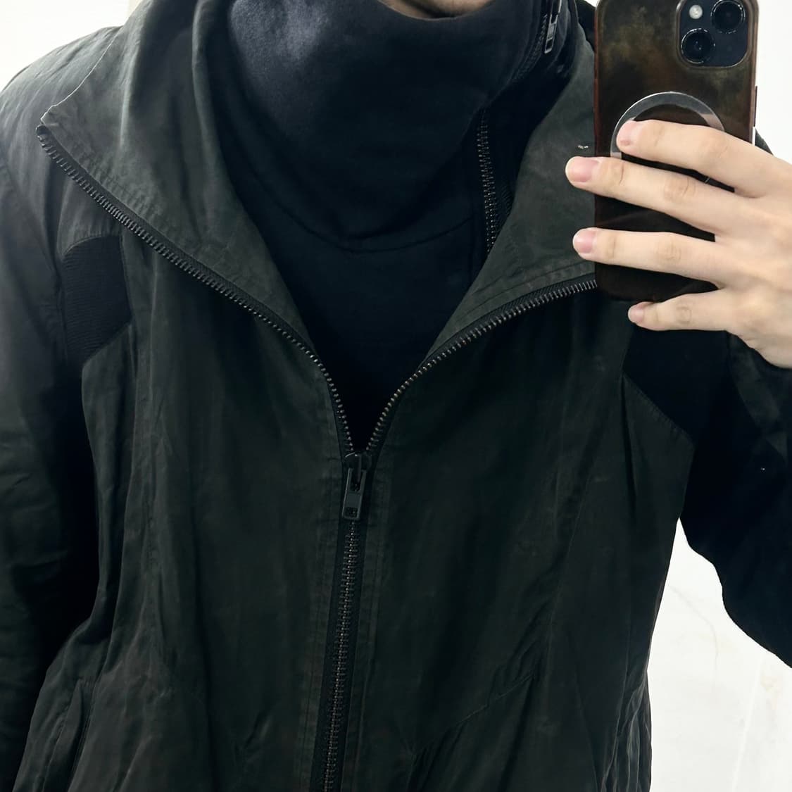 헬무트랭 레이어드 하이넥 자켓 상품이미지3