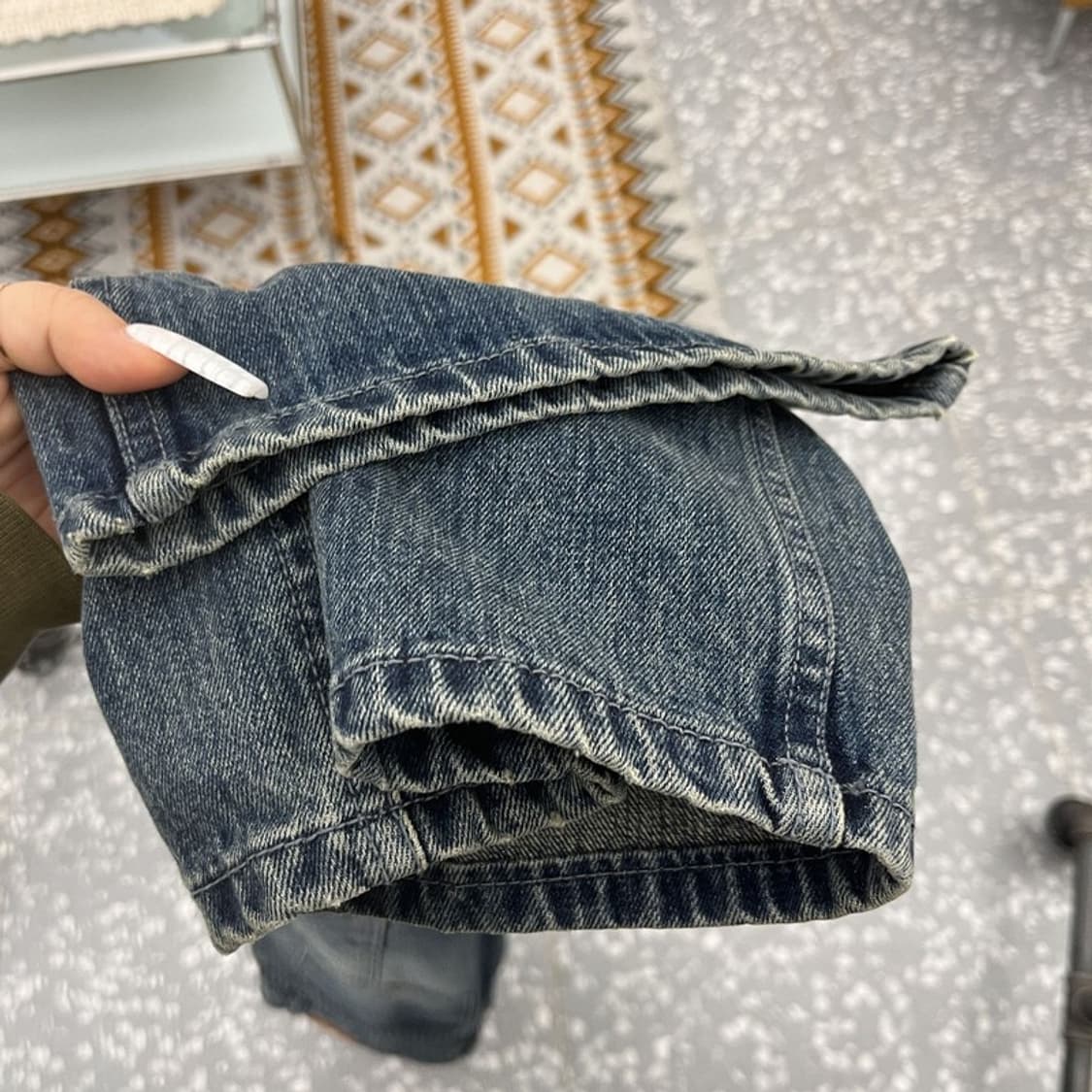 시도 올드스쿨 레트로 빈티지 워싱 와이드 데님팬츠 3 C10766 상품이미지7