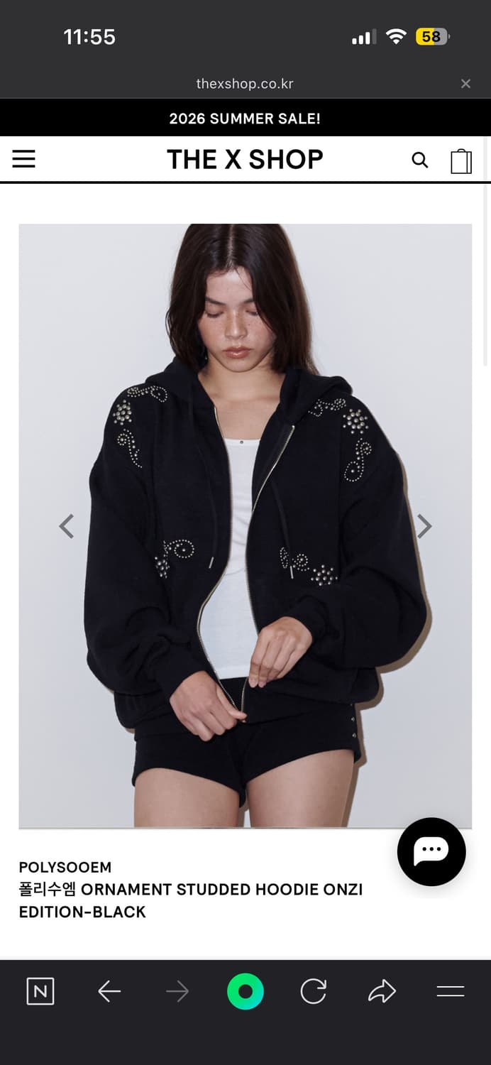 폴리수엠 ORNAMENT STUDDED HOODIE_ONZI EDITIO 상품이미지2