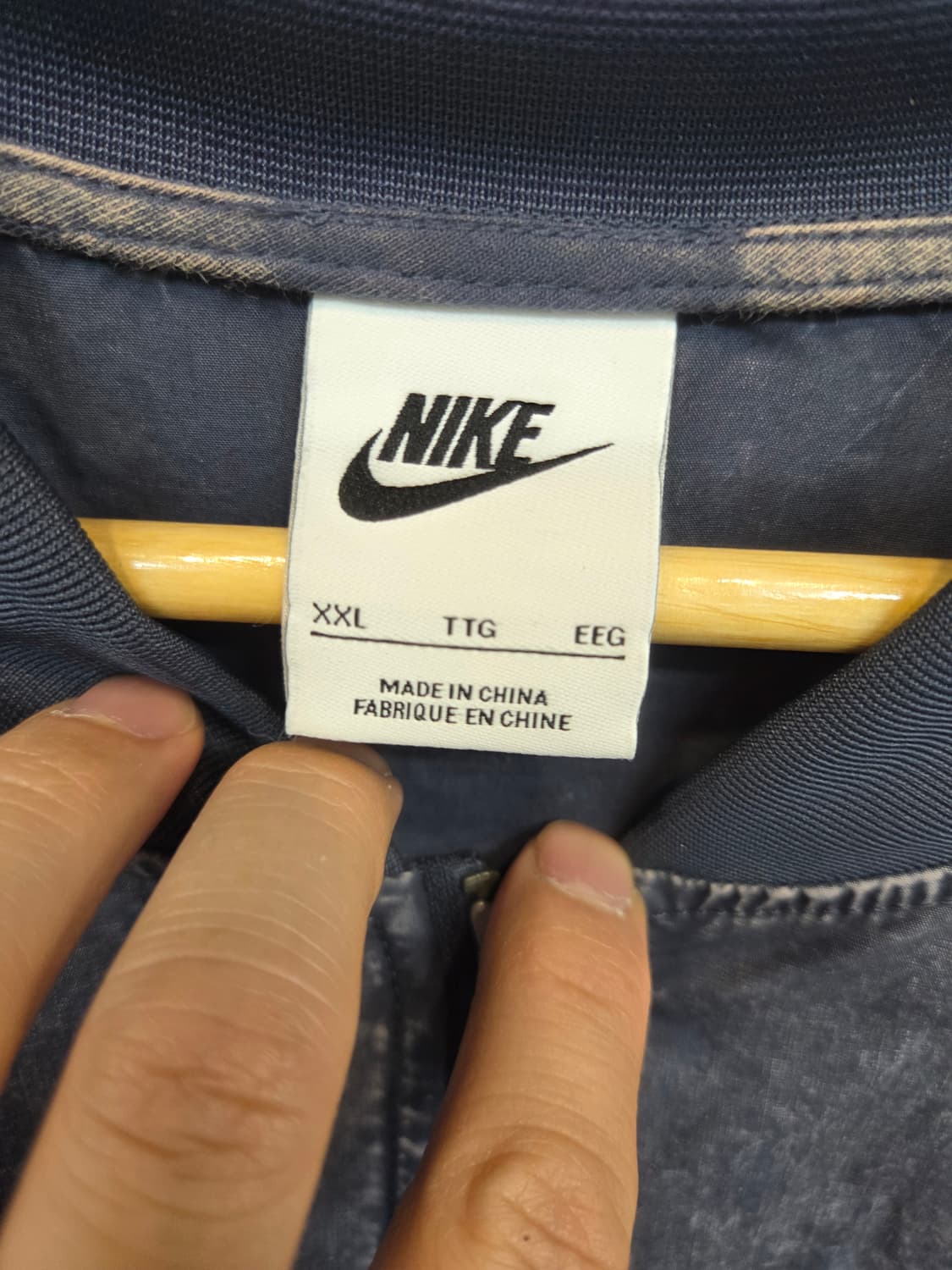 나이키 빈티지 워시드 빅스우시 우븐 봄버자켓 xxl 상품이미지3