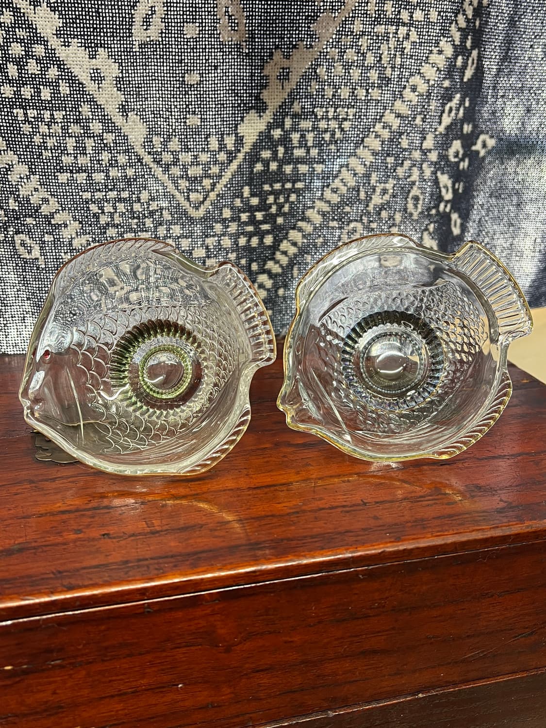 70s Korean Pressed Glass Fish bowl 상품이미지1