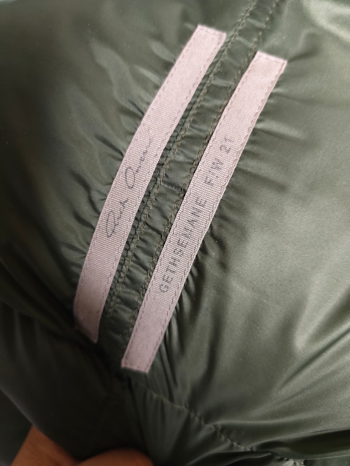 릭오웬스 퍼넬넥 그린 상품이미지4