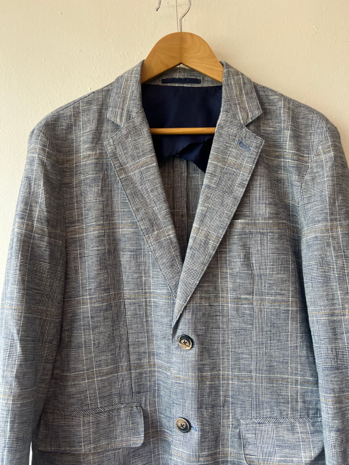 일코르소 마에스트로 남성 블루네이비 체크자켓 싱글자켓 상품이미지1