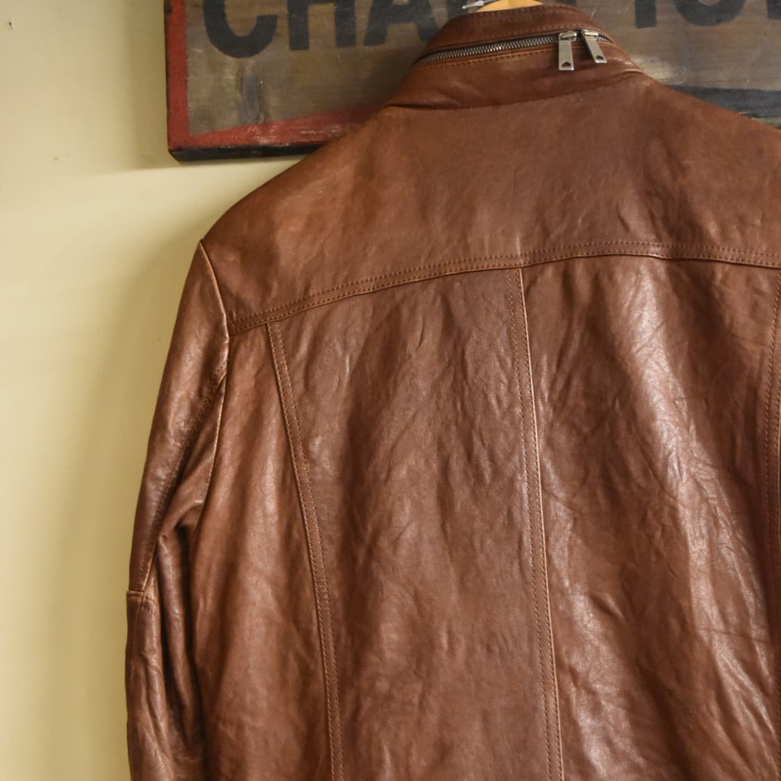 지오지아(ZIOZIA) 양가죽 자켓 브라운 100 상품이미지8