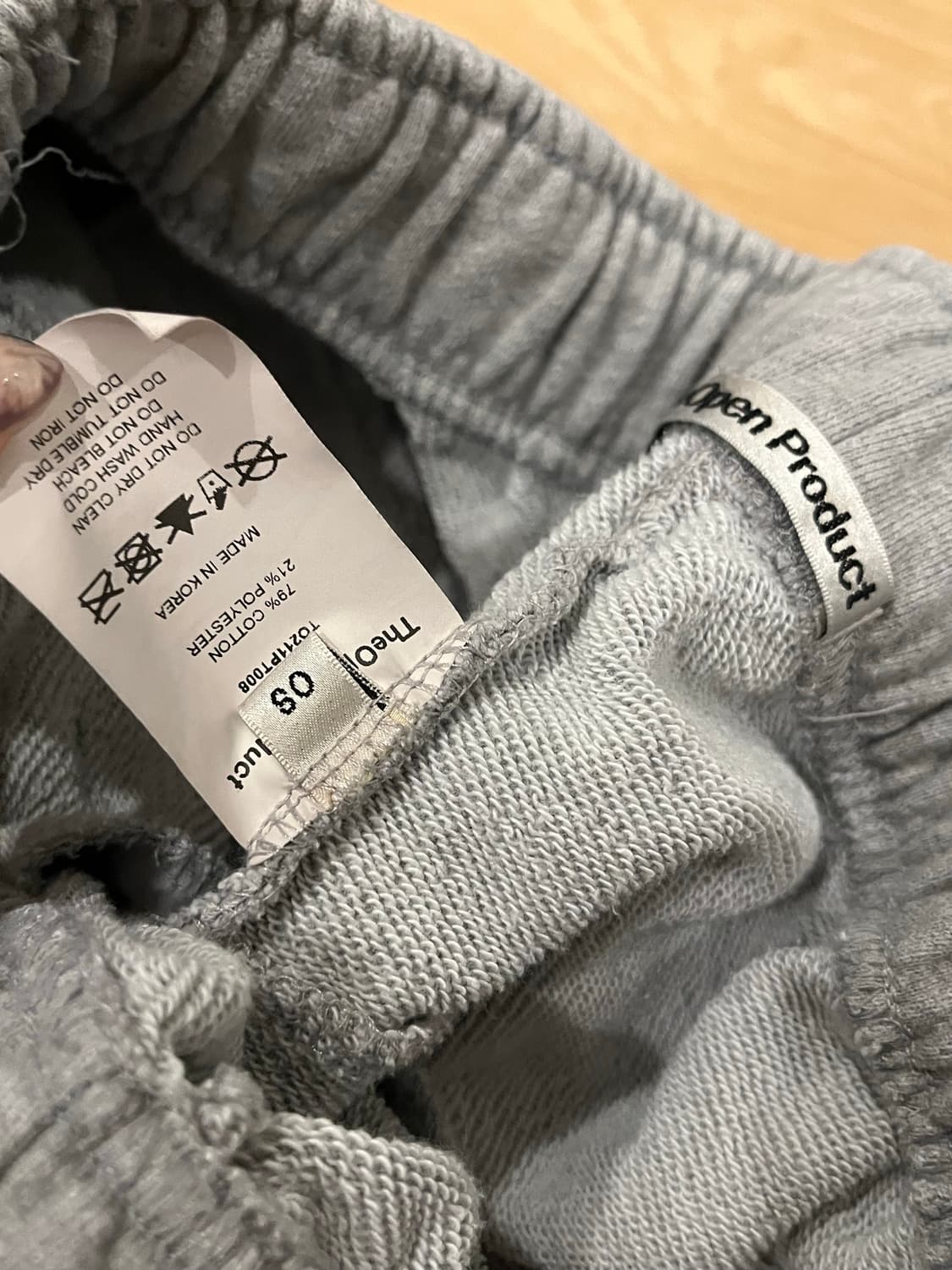 TheOpen Product 더오픈프로덕트 조거팬츠 그레이 상품이미지3