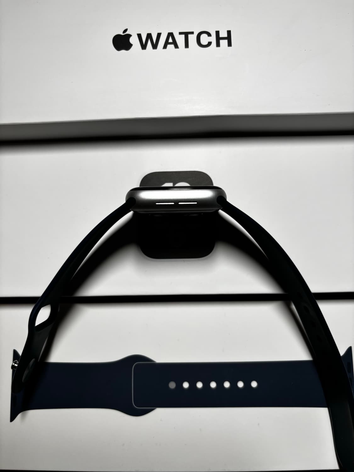 애플워치se 40mm(실버,네이비스트랩,풀박스) 상품이미지4