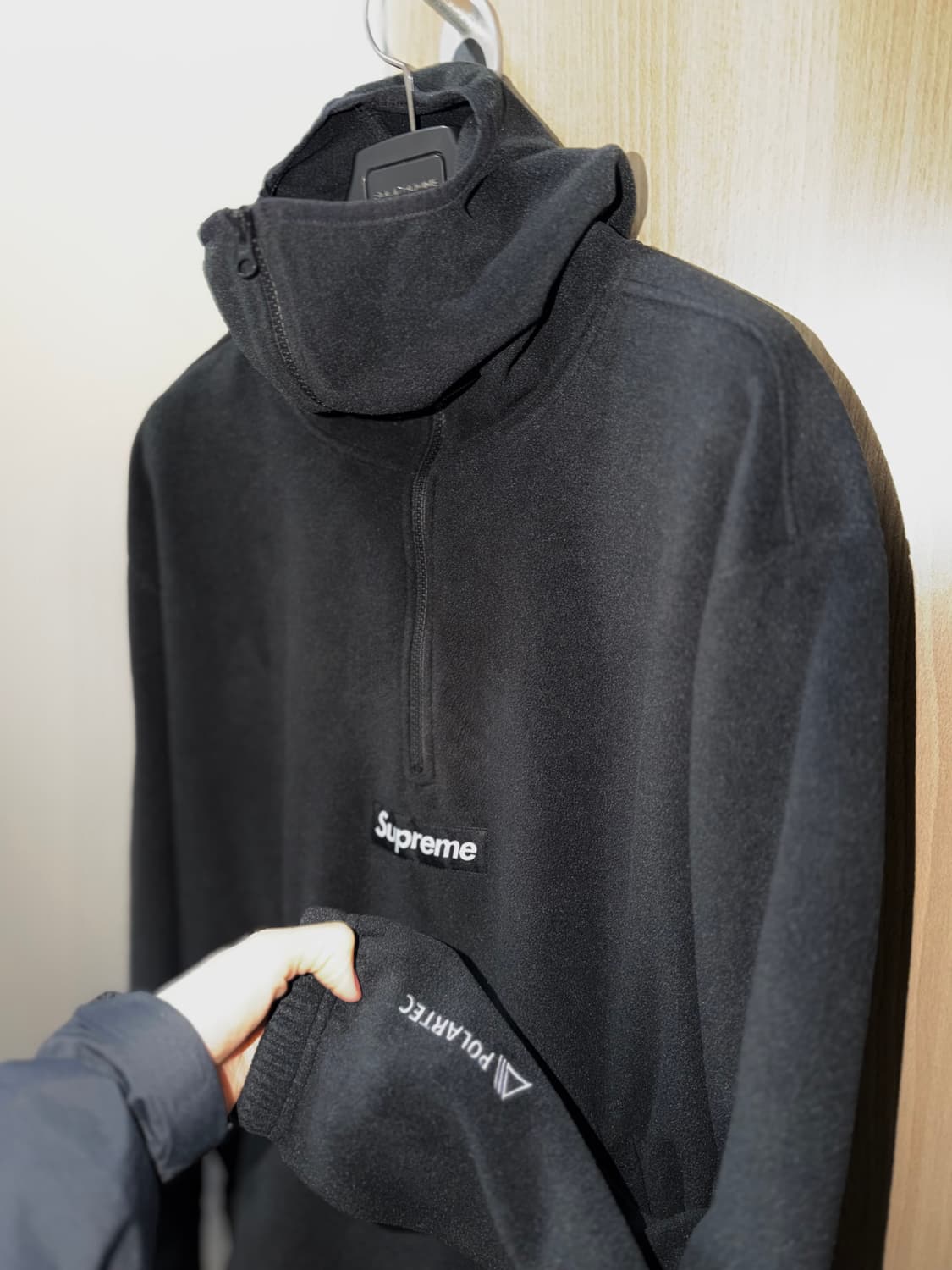 슈프림 [민트급.정품] 폴라텍 (시세 70만) 박스로고 페이스마스크 L 상품이미지1