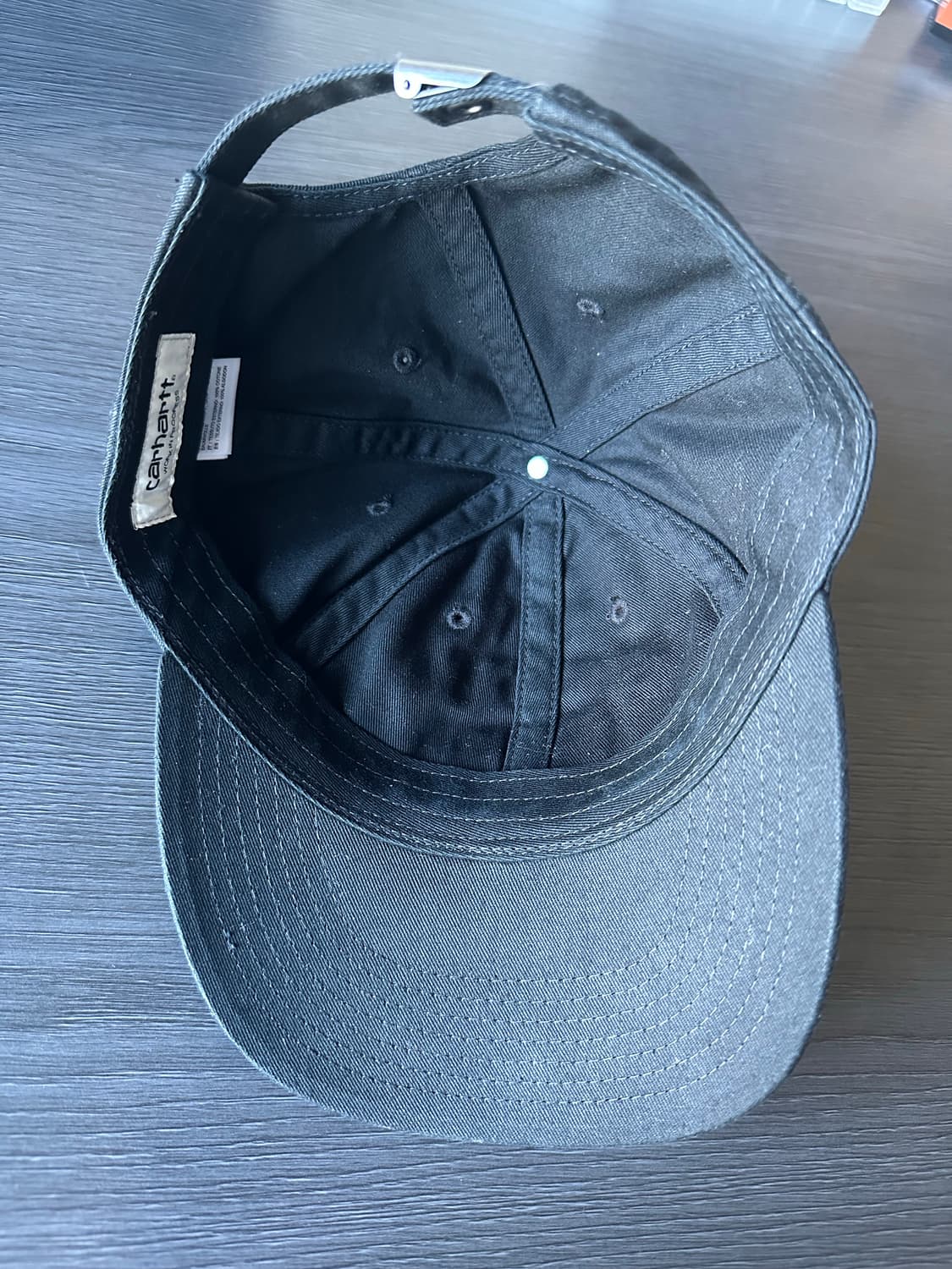 칼하트윕 CARHARTT WIP BASICS CAP BLACK/WHITE 상품이미지6