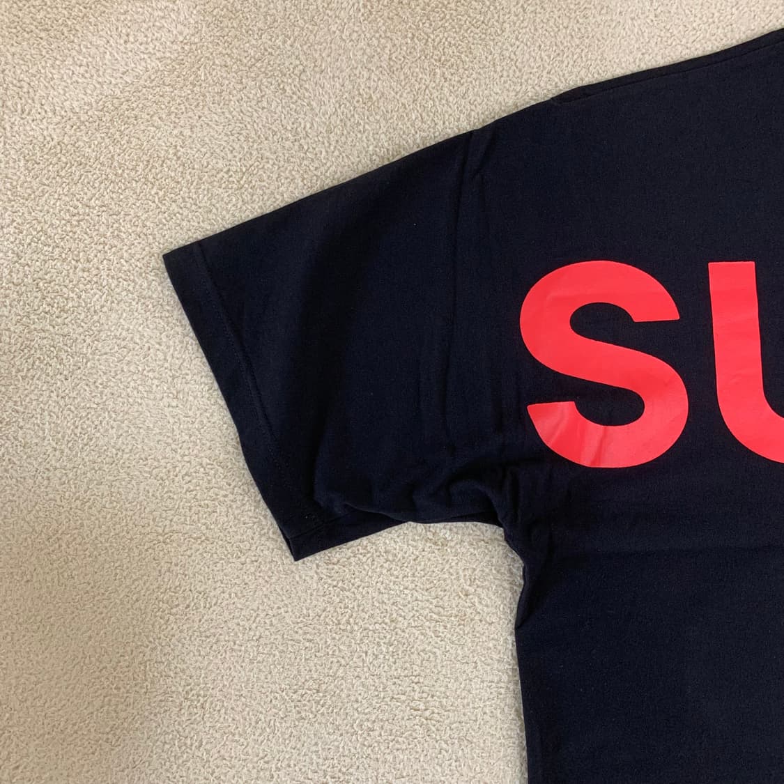 SUPRA 수프라 빅로고 오버핏 반팔티셔츠(XL/블랙) 여름티 상품이미지4