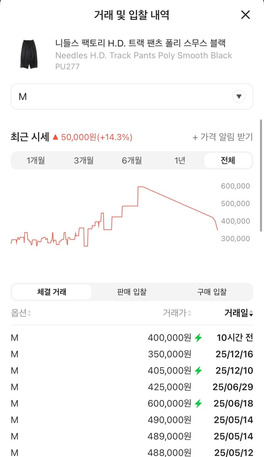 니들스 HD 트랙팬츠 블랙 상품이미지6