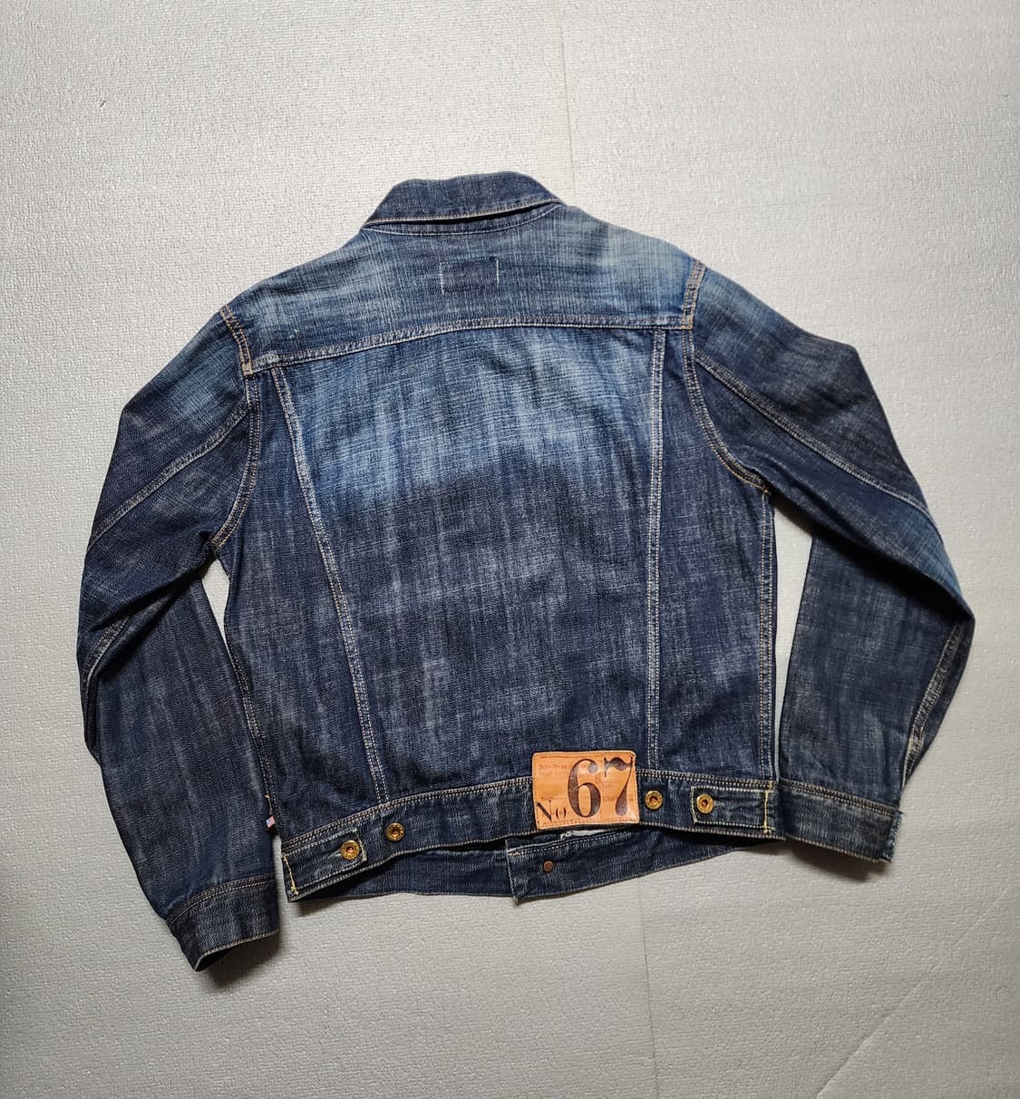 90's 빈티지 폴로진스 인디고 데님 트러커자켓 상품이미지4