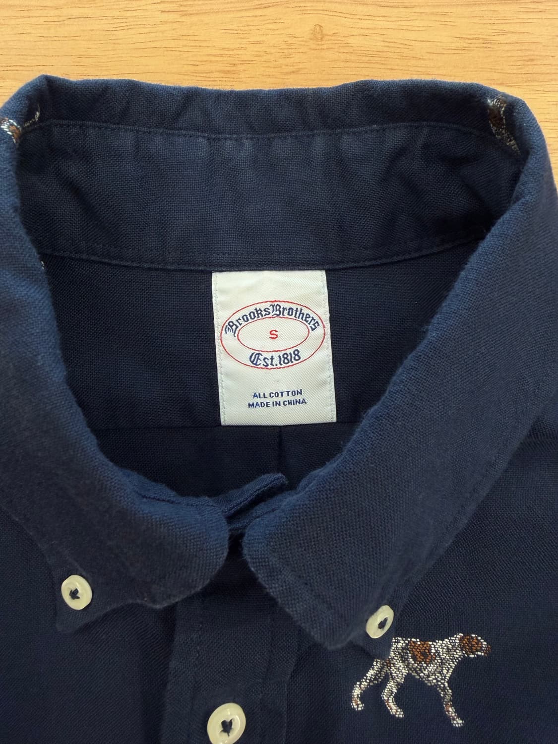 브룩스브라더스 강아지자수 옥스포드 셔츠 상품이미지3