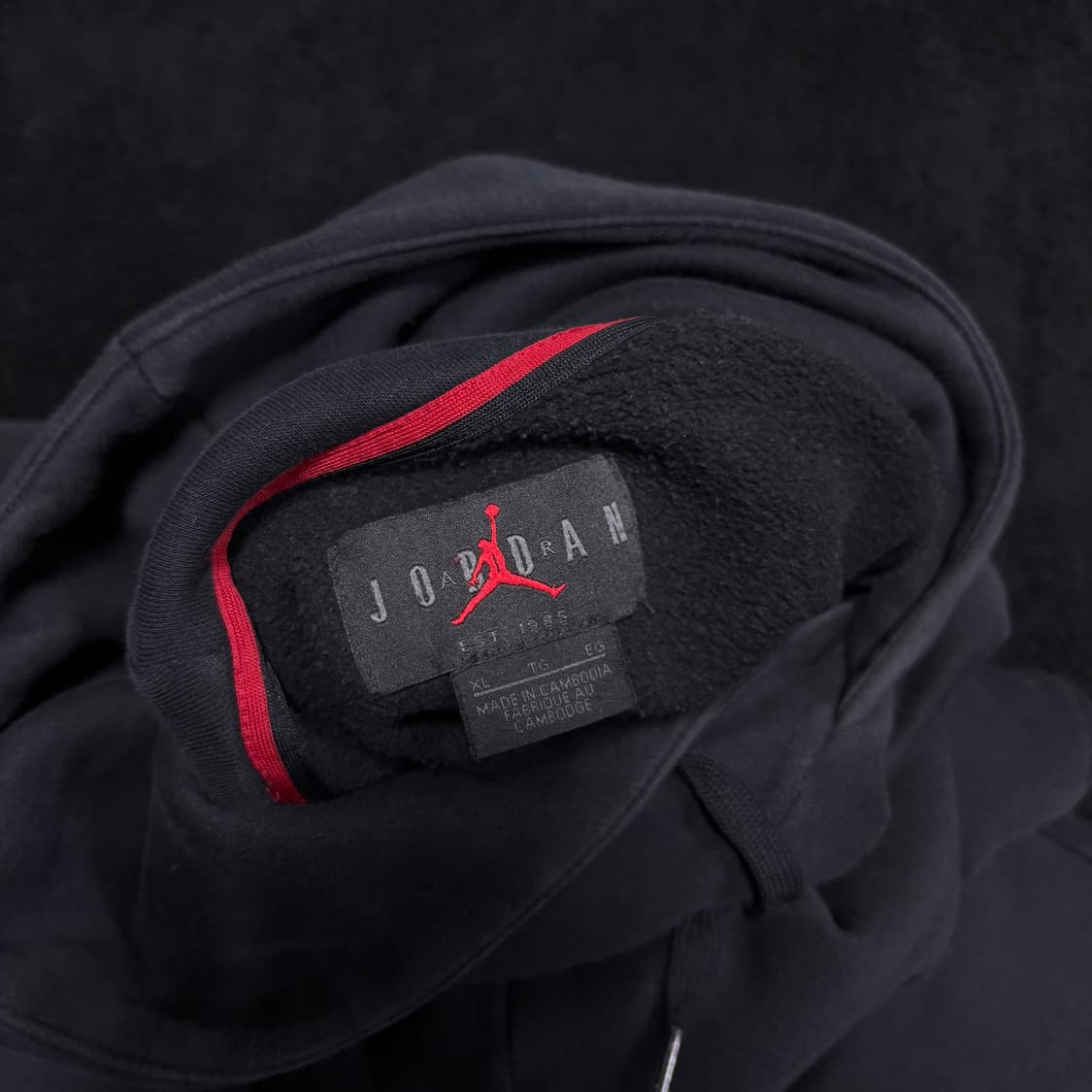 XL 나이키 조던 블랙 점프맨 후드티 상품이미지3