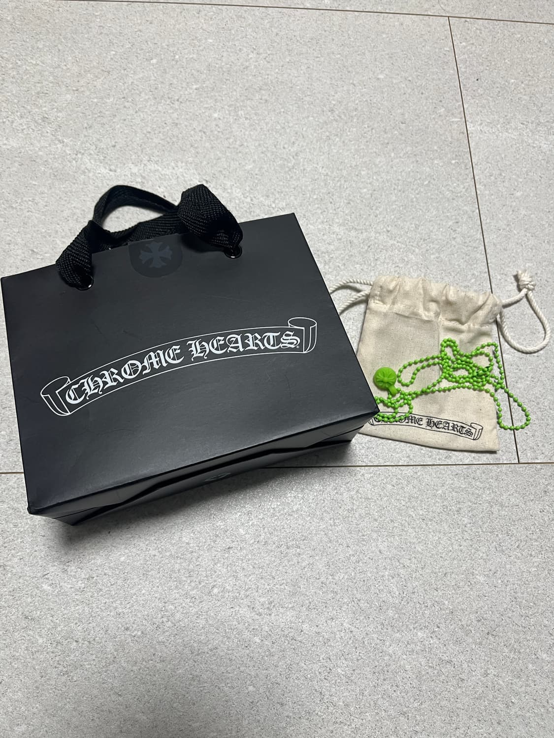 크롬하츠 실리크롬 크로스볼 목걸이 핑크,그린 새제품 상품이미지4