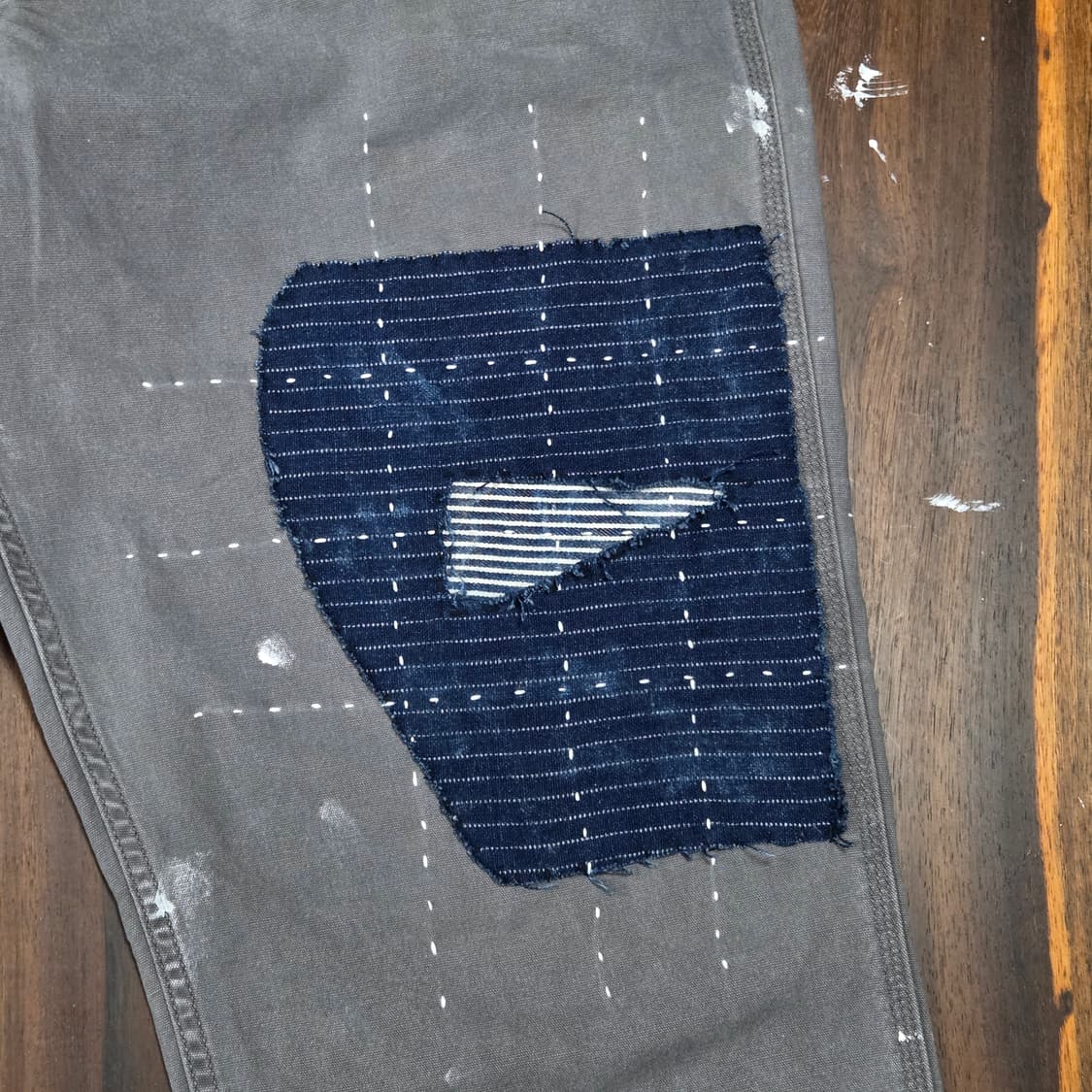 S.O/ 자수, 패치워크 커스텀 팬츠 상품이미지5