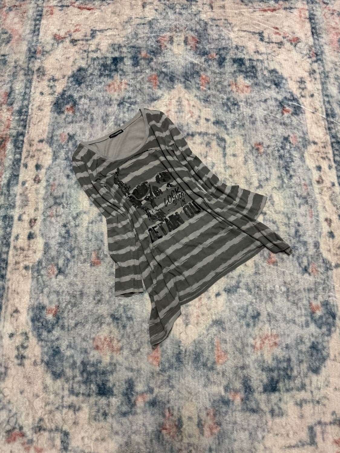 Ghost of harlem stripe skull top 상품이미지1