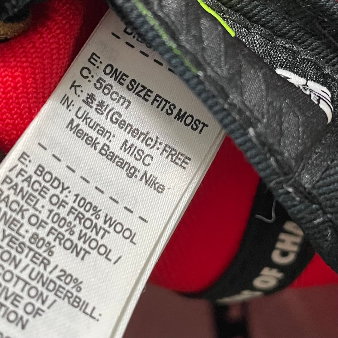 나이키 스냅백 모자 레드/블랙 상품이미지5