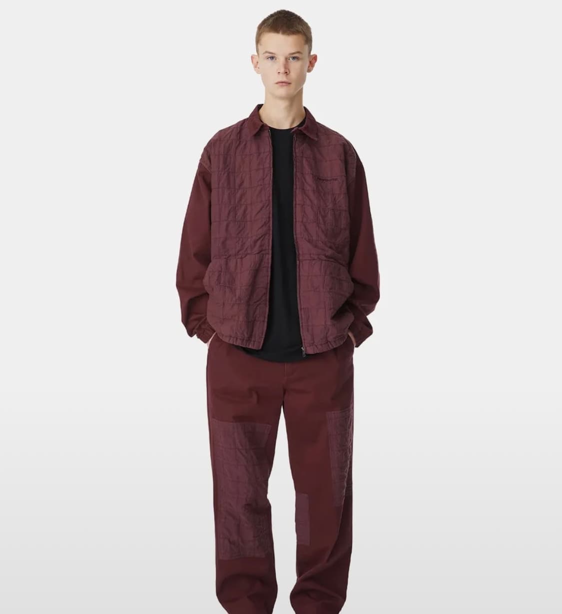 [S] 디스이즈네버댓 크레이지 워크 자켓 와인 버건디 상품이미지6