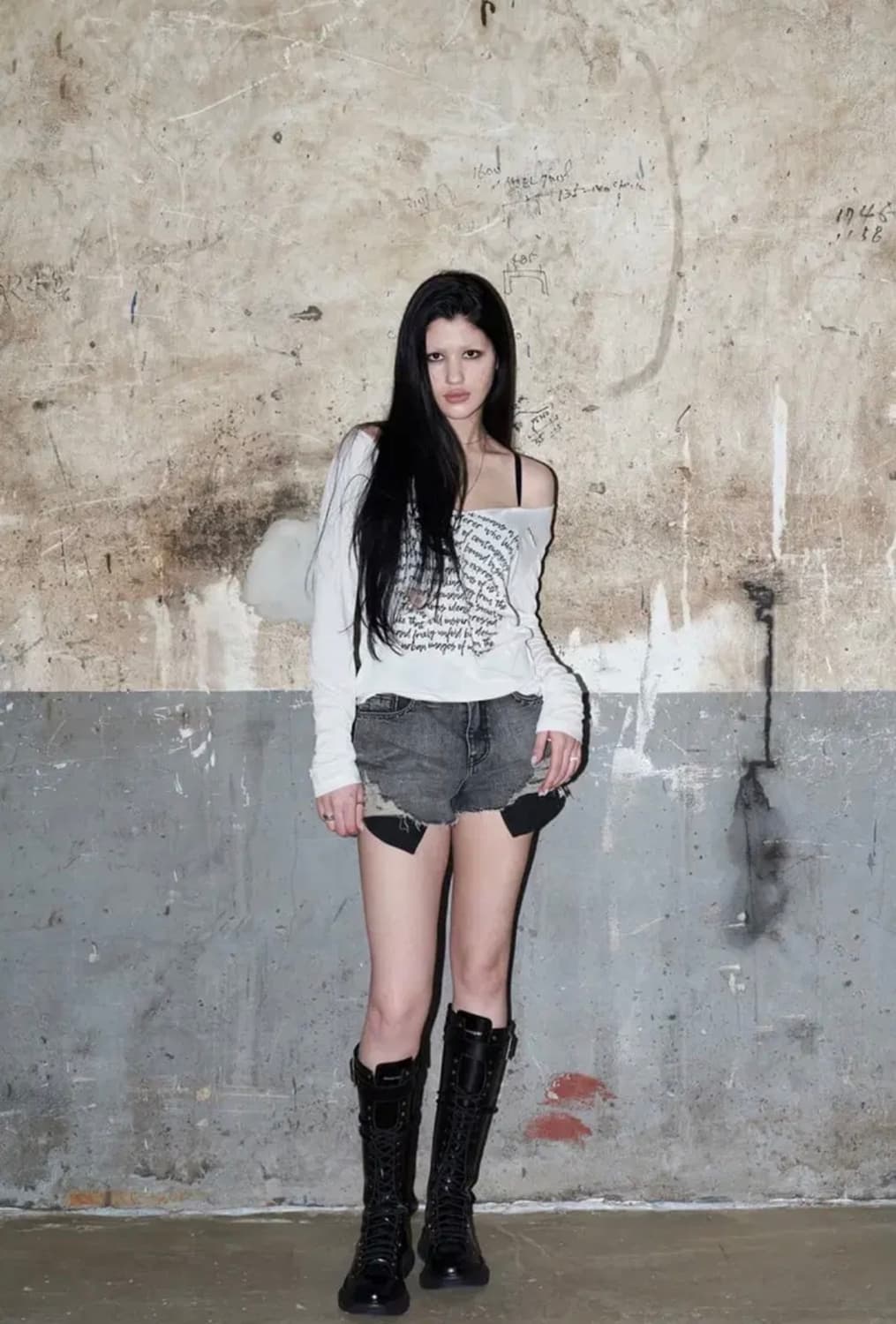 보헤미안서울 디스트로이드 스터드 팬츠 상품이미지2