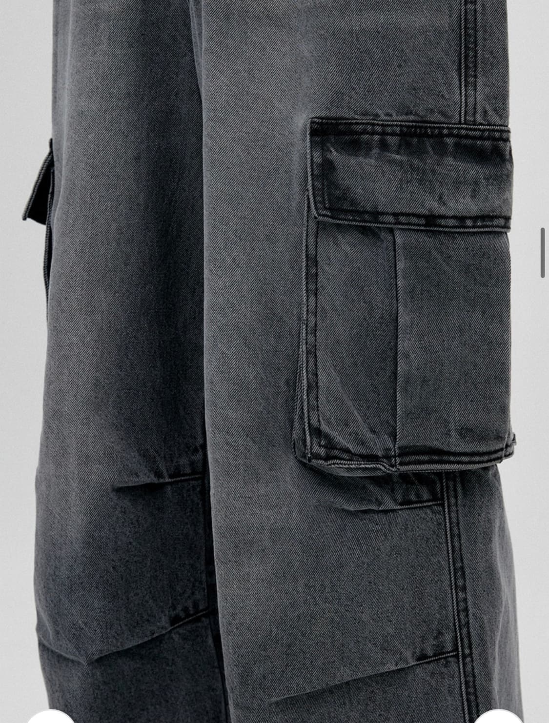 비바스튜디오 WIDE CARGO DENIM PANTS [GRAY] 상품이미지5