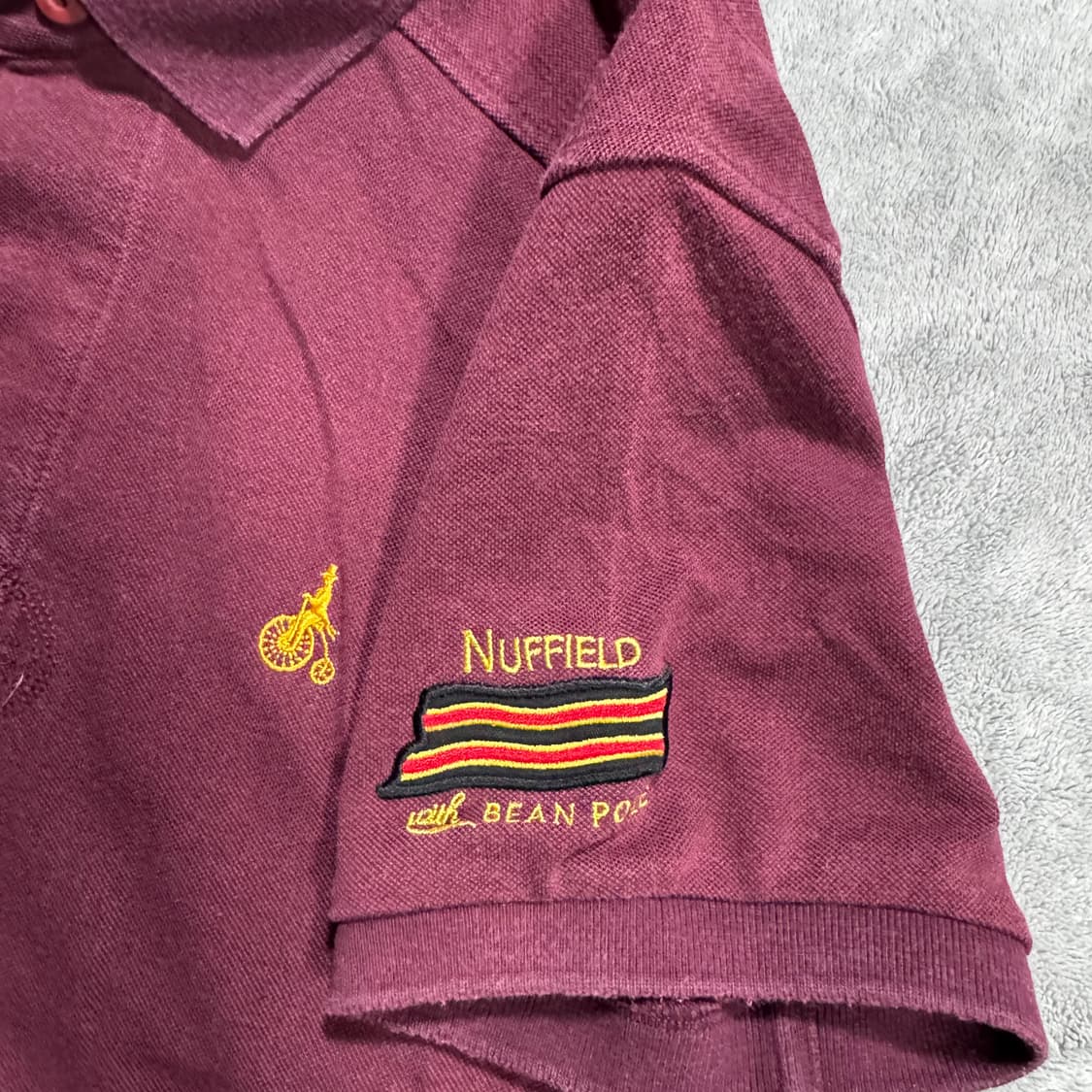 빈폴 빈티지 옥스포드 버건디 카라티 상품이미지3