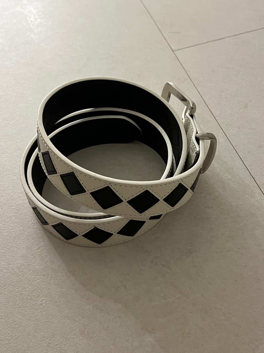 스투시 아가일 벨트 크림 l/xl 상품이미지1