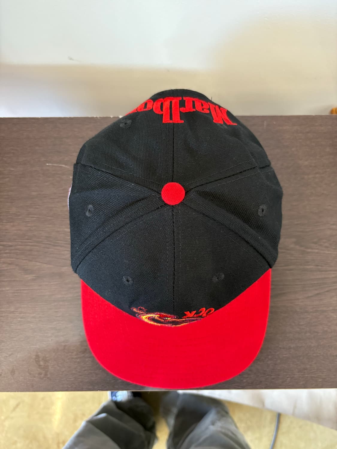 90s Marlboro LIZARD ROCK 투톤 캡 상품이미지5