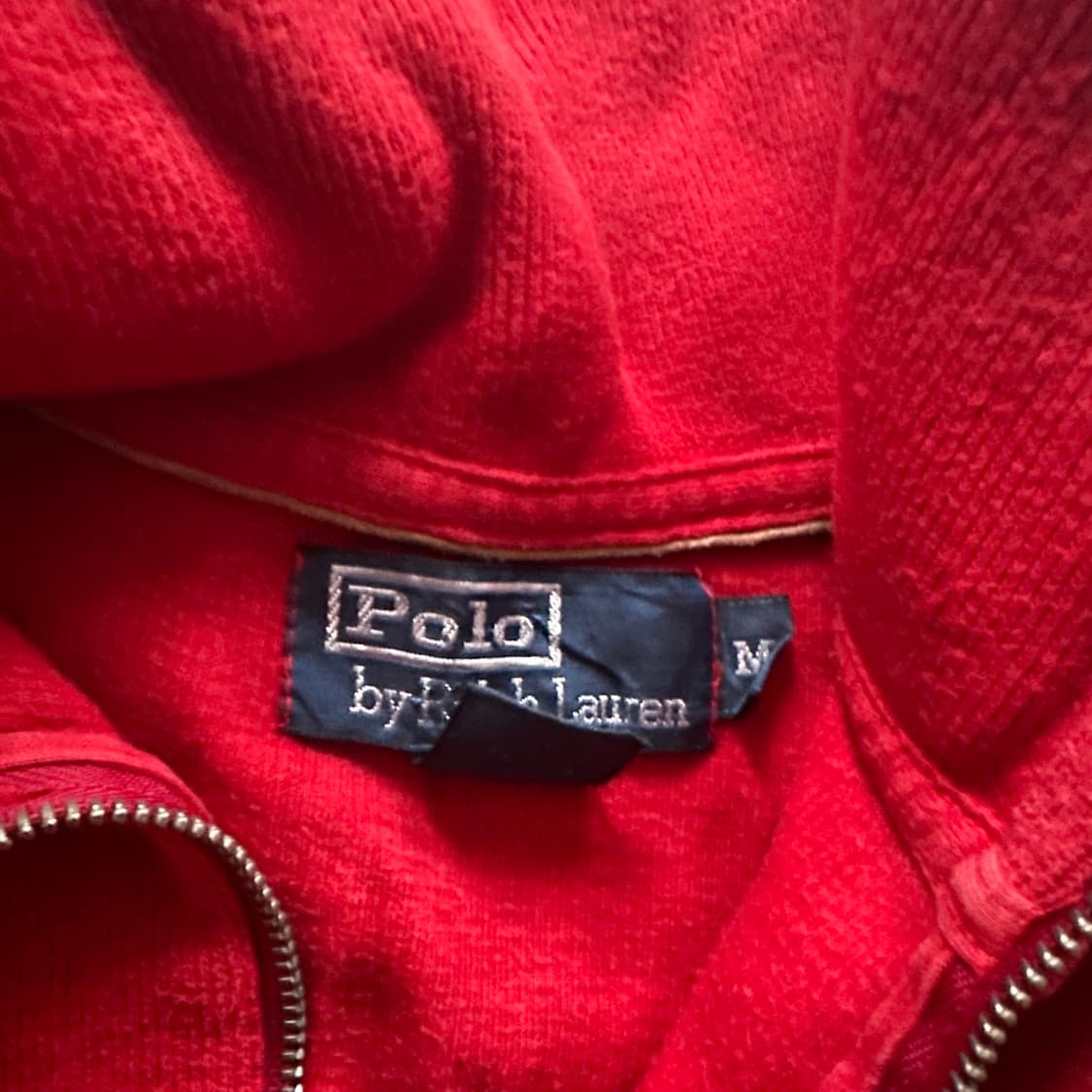 폴로 랄프로렌 레드 반집업 니트 상품이미지4