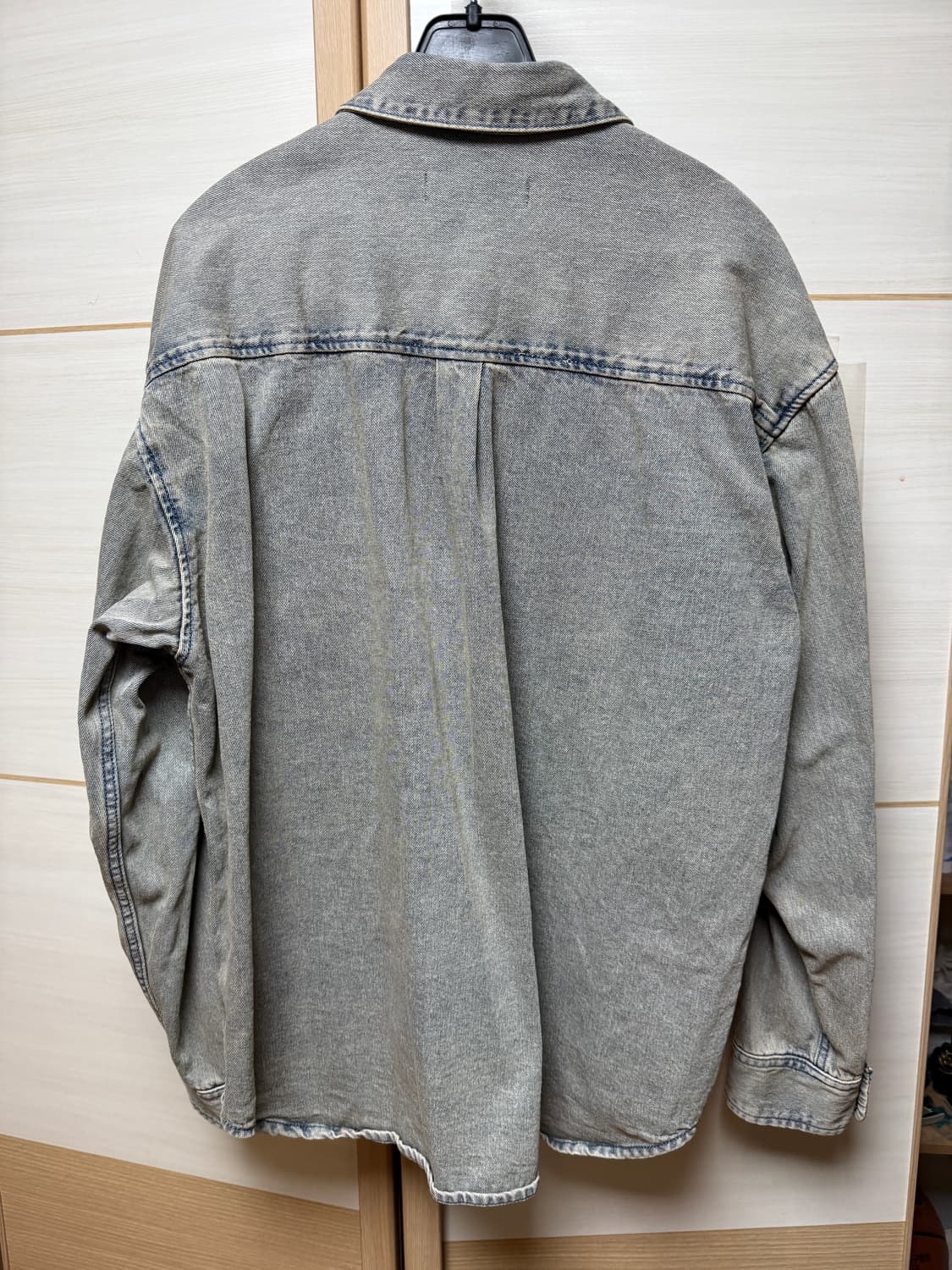 비슬로우 워시드 데님 셔츠 L 상품이미지2