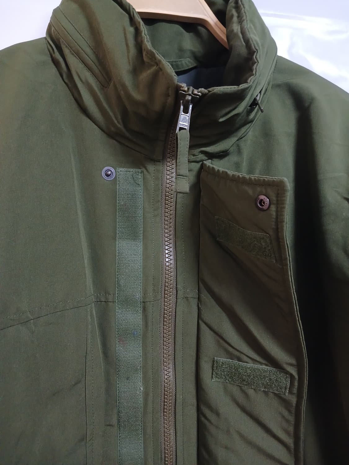 (상태굿,XL,105)프리즘웍스 레벨7 몬스터 파카 올리브 상품이미지6