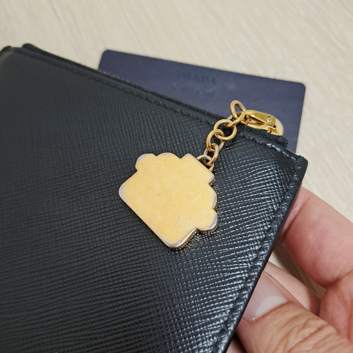 [100%/정품] 프라다 사피아노 로봇 컴팩트 지갑, 프라다지갑 상품이미지3