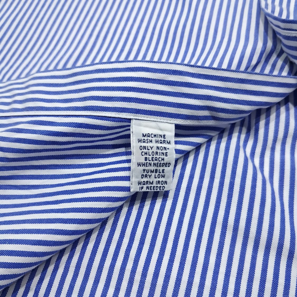 CL965 XL 폴로 90s 홍콩판 클래식핏 블루 스트라이프 셔츠 남방 상품이미지5