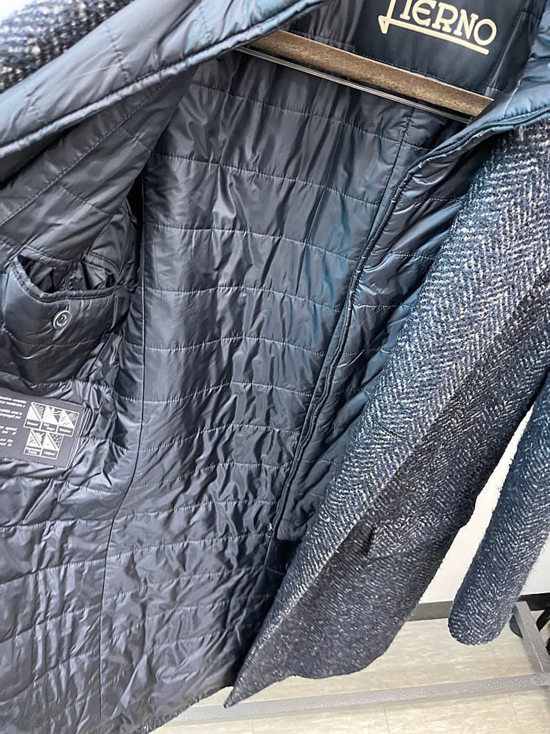 95-100) 에르노 헤링본 울코트  상품이미지8