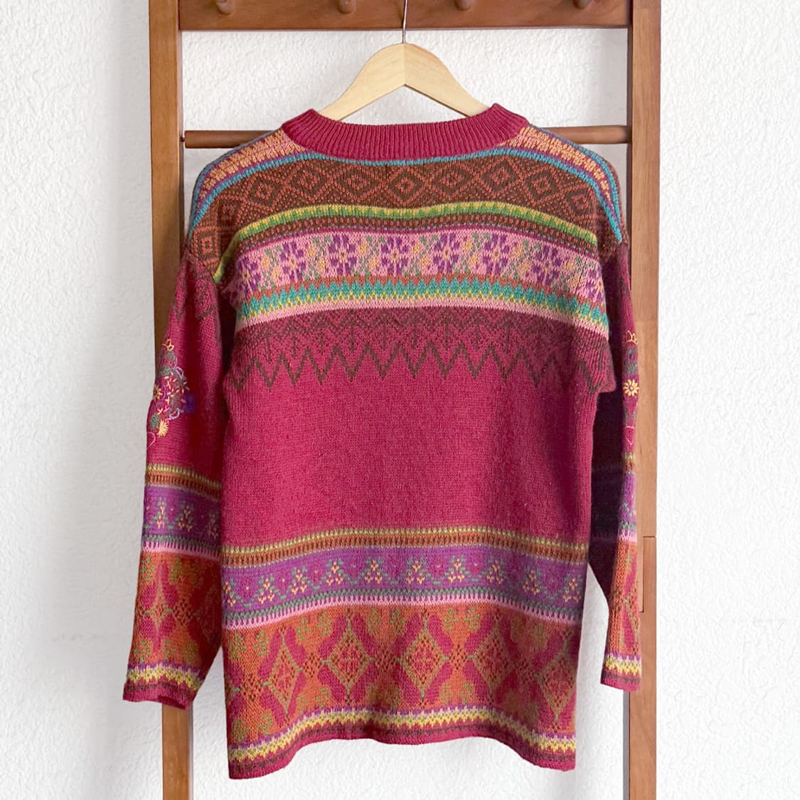 손자수 꽃 니트 상품이미지6