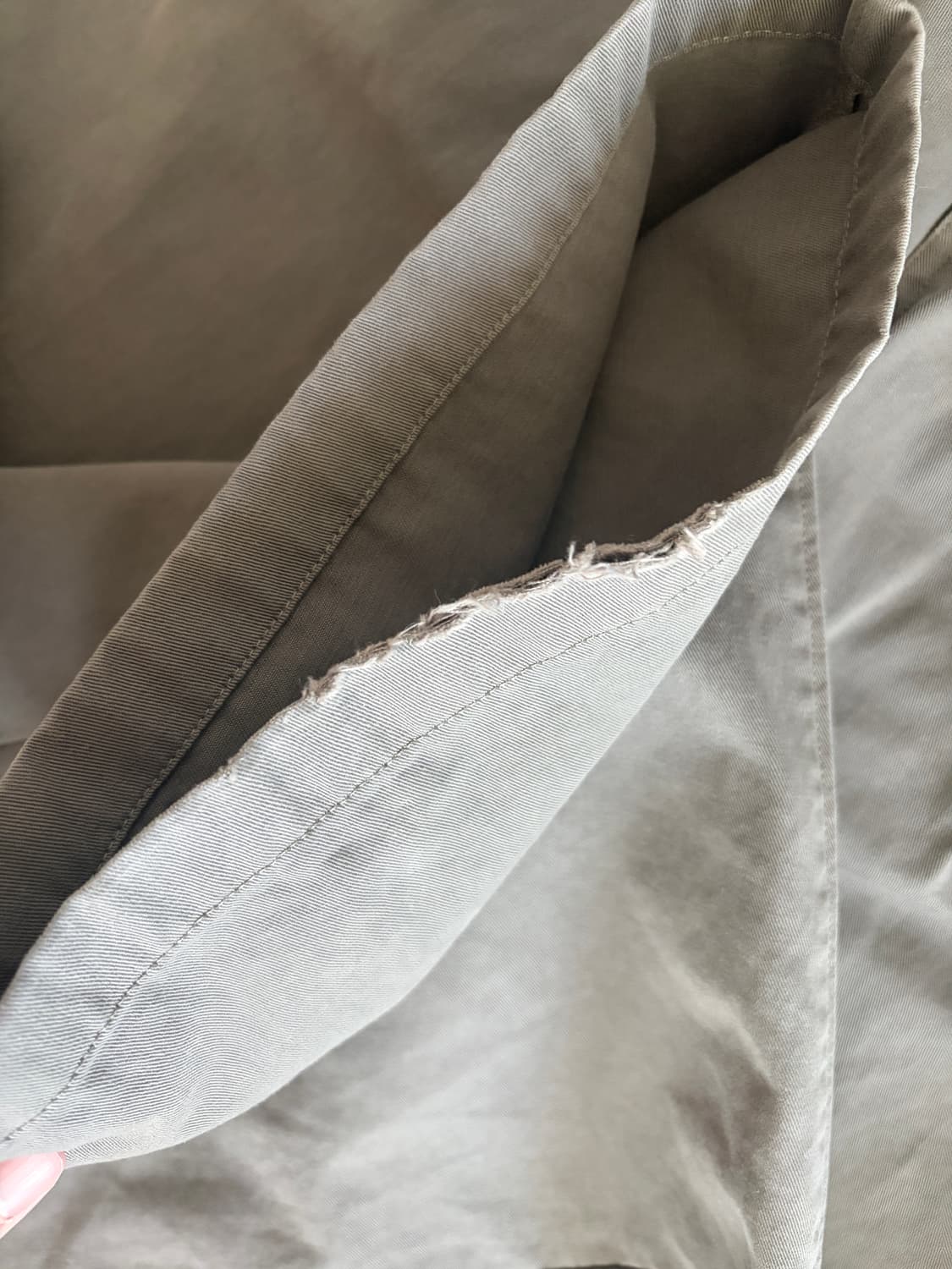 폴리테루 고시마 팬츠 카키그레이 상품이미지5