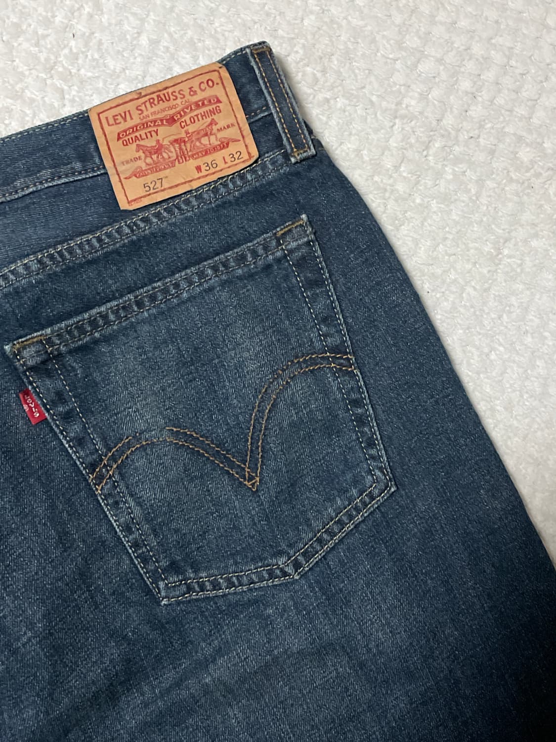 [36X32] 리바이스 527 플레어 핏 부츠컷 데님 팬츠 상품이미지7